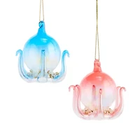 North Pole Trading Co. Octopus Set 2-pc. Christmas Ornament