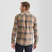 St. John's Bay Mens Long Sleeve Classic Fit Flannel Shirt