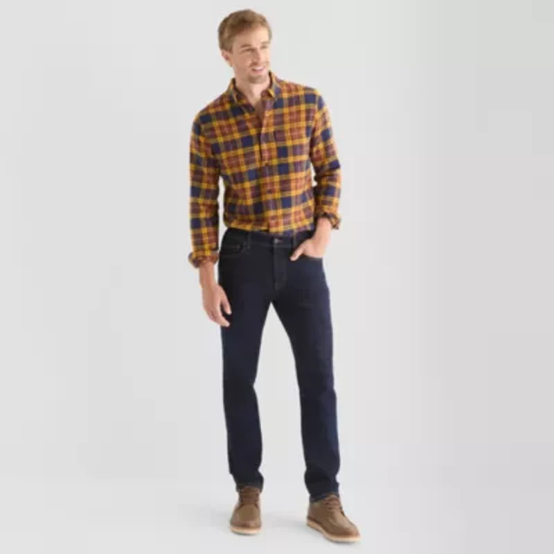 St. John's Bay Mens Long Sleeve Classic Fit Flannel Shirt