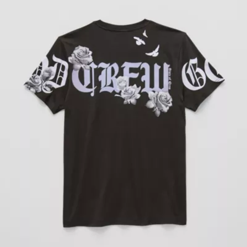 State of Crew Mens Neck Short Sleeve Regular Fit Graphic T-Shirt
