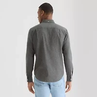 mutual weave Mens Long Sleeve Lightweight Flannel Shirt