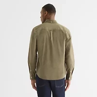 mutual weave Mens Long Sleeve Relaxed Oxford Button-Down Shirt