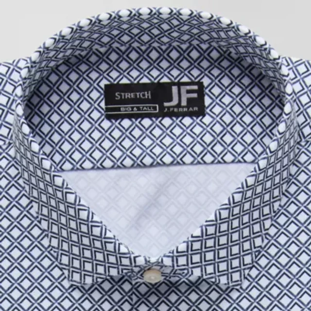 jf dress shirts J. Ferrar Ultra Comfort Mens Regular Fit Stretch Fabric Wrinkle Free Long Sleeve Dress Shirt