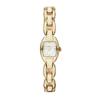 Relic® Layne Womens Gold-Tone & Crystal-Accent Square Watch ZR34280