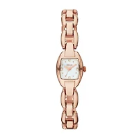 Relic® Layne Womens Rose-Tone & Crystal-Accent Square Watch ZR34281