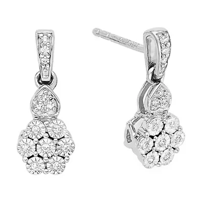 Diamond Blossom 1/10 CT.T.W. Natural Diamond Earrings