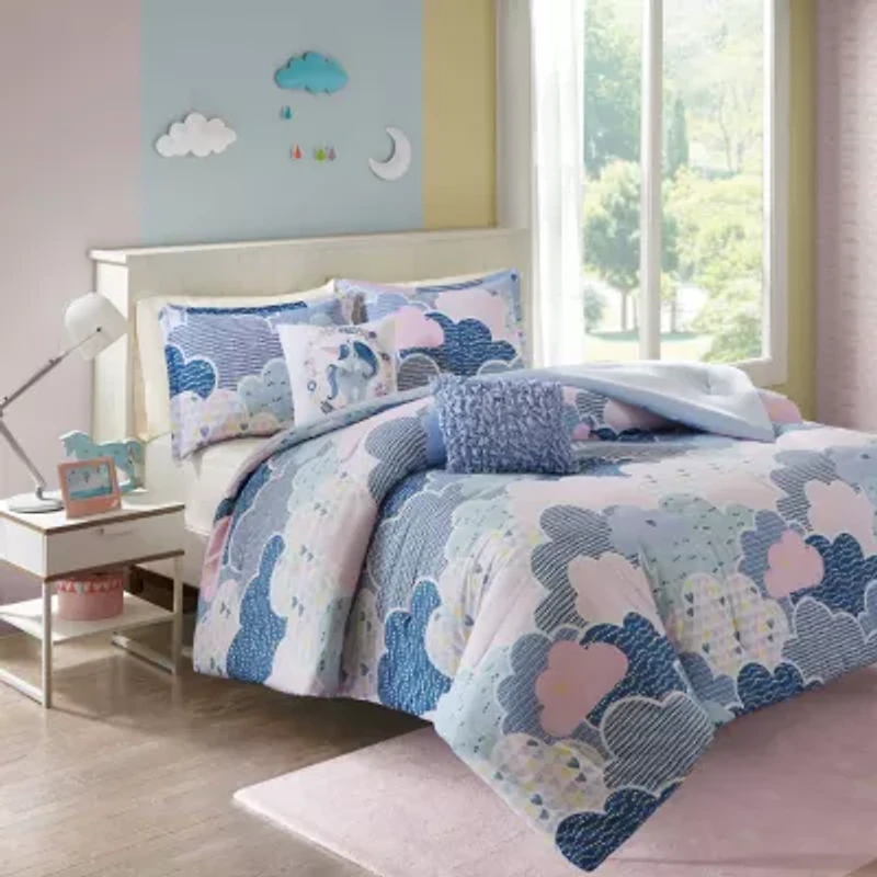 Urban Habitat Kids Bliss 100 % Cotton Comforter Set with Decorative Pillows