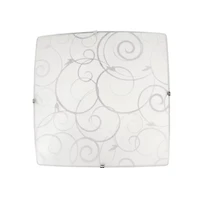 Simple Designs Flush Mount with Scroll Swirl Design