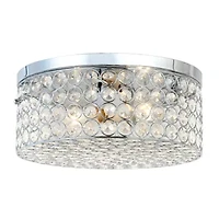 All the Rages Gold Two Light Round Flush Mount