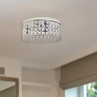 All the Rages Gold Two Light Round Flush Mount