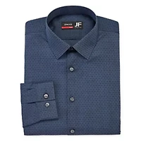 JF J.Ferrar Mens Easy-Care Stretch Long Sleeve Dress Shirt