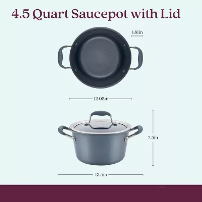 Anolon Advanced Home Hard Anodized 4.5-qt. Sauce Pan with Lid