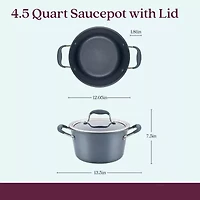 Anolon Advanced Home Hard Anodized 4.5-qt. Sauce Pan with Lid