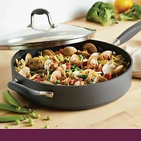 Anolon Advanced Home Hard Anodized 5-qt. Saute Pan with Lid and Helper Handle