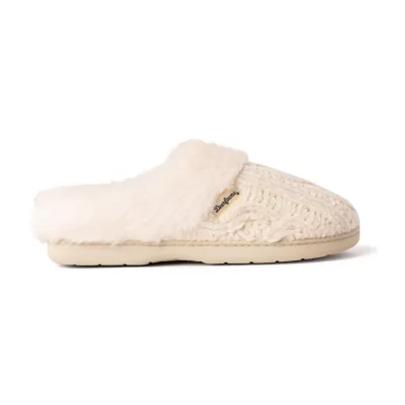 Dearfoams Claire Chenille Womens Memory Foam Clog Slippers
