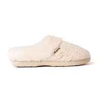 Dearfoams Claire Chenille Womens Memory Foam Clog Slippers