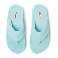 Dearfoams Wrenley Terry Womens Memory Foam Slip-On Slippers
