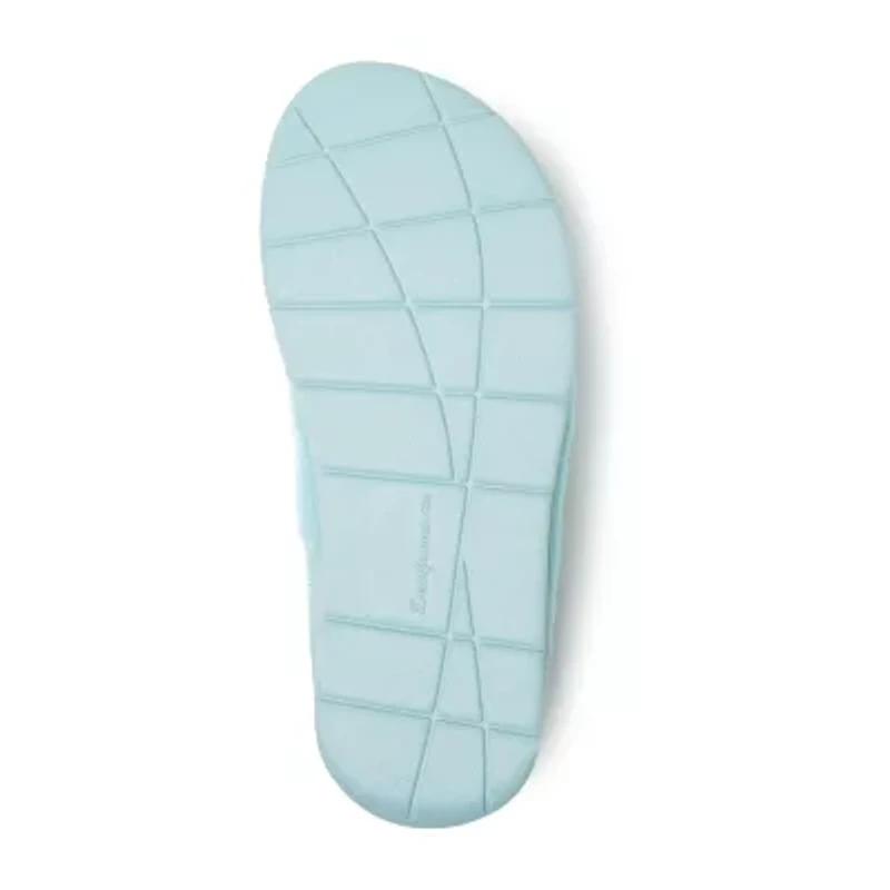 Dearfoams Wrenley Terry Womens Memory Foam Slip-On Slippers