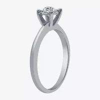 Women's 1/2 CT.T.W. Natural Diamond Round Solitaire Ring and Channel Band Bridal Set 10K Gold