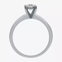 Women's 1/2 CT.T.W. Natural Diamond Round Solitaire Ring and Channel Band Bridal Set 10K Gold