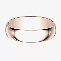 Mens 6MM 14K Gold Wedding Band