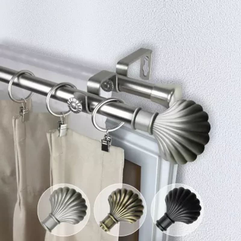 Rod Desyne Scallop Double Curtain