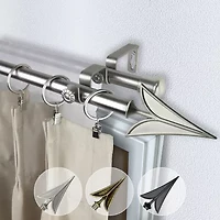 Rod Desyne Blade Double Curtain