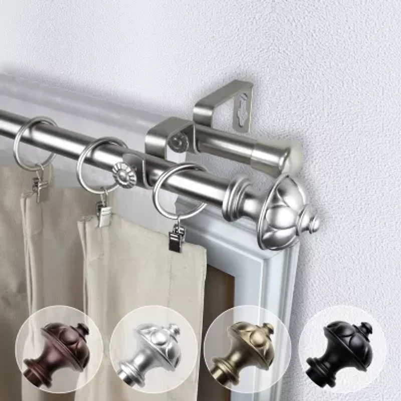 Rod Desyne Sierra 13/16" Double Adjustable Curtain