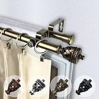 Rod Desyne Arielle 13/16" Double Adjustable Curtain