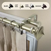 Rod Desyne Leopold 1" Double Adjustable Curtain