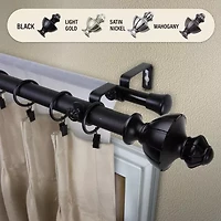 Rod Desyne Jerome 1" Double Adjustable Curtain