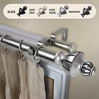 Rod Desyne Jerome 1" Double Adjustable Curtain