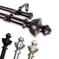 Rod Desyne Jerome 1" Double Adjustable Curtain