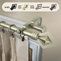 Rod Desyne Lenore 1" Adjustable Double Curtain