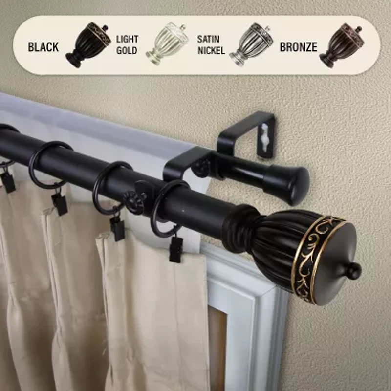 Rod Desyne Debussy Double Curtain