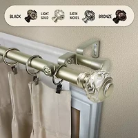 Rod Desyne Maple Double Curtain