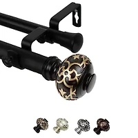 Rod Desyne Maple Double Curtain