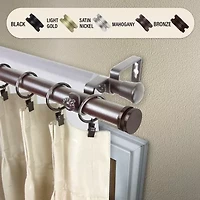 Rod Desyne Bun Double Curtain