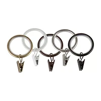Rod Desyne 1-1/4in Noise-Canceling 10-pc. Curtain Rings
