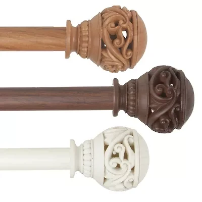 Rod Desyne Isabella 1 Adjustable Curtain