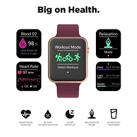Itouch Air 4 Jillian Michaels Womens Multi-Function Red Smart Watch Jmta4m01-C10