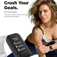 Itouch Jillian Michaels Womens Multi-Function White Smart Watch Jmtc4s01-G03