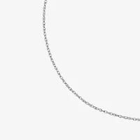 Diamonart "Mom" Womens White Cubic Zirconia Sterling Silver Heart 18 Inch Pendant Necklace