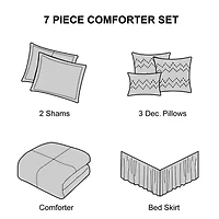 Stratford Park Alanis 7-pc. Midweight Comforter Set