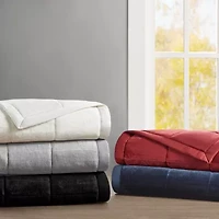 Madison Park Campbell Reversible HeiQ Smart Temperature Down Alternative Blanket