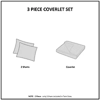 Madison Park Marino 3-Pc Reversible Scalloped Edge Quilt Set