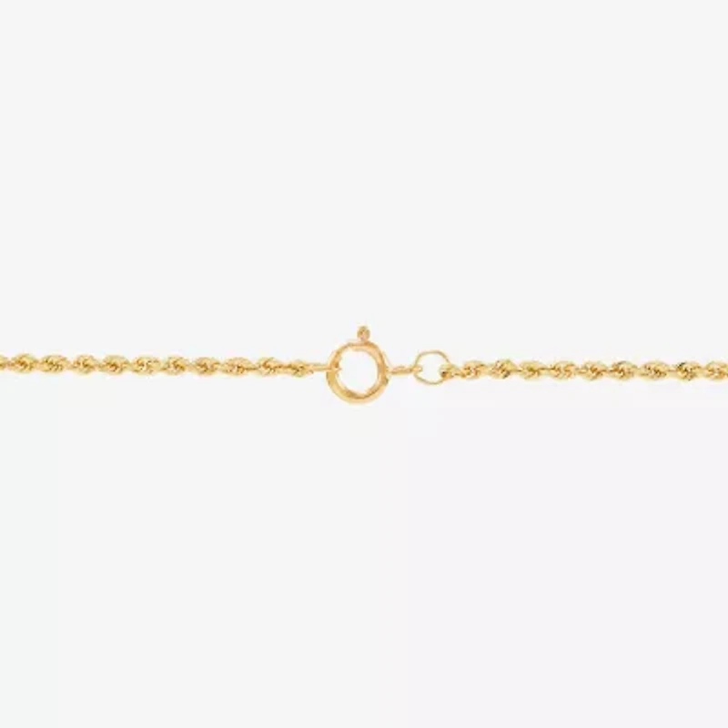 14K Yellow Gold 18-24" 1.35mm Hollow Rope Chain Necklace