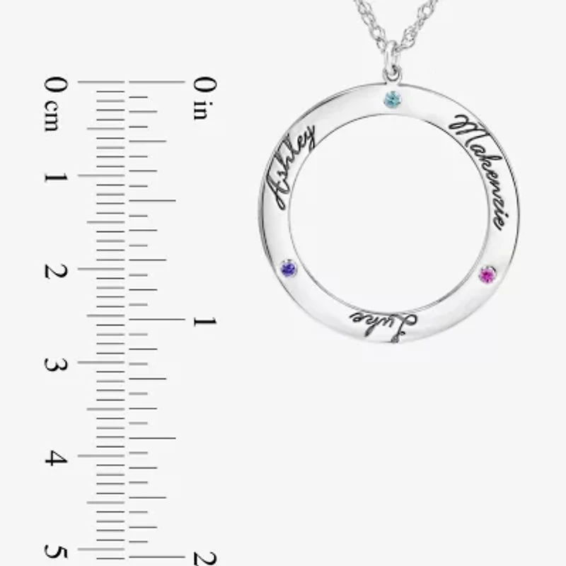 Personalized 14K Gold Over Silver Pendant Necklace