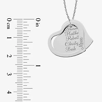 Personalized 14K Gold Over Silver Family Name Pendant Necklace