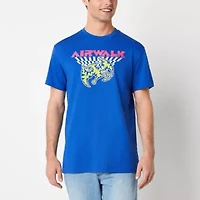 Airwalk Mens Crew Neck Short Sleeve Regular Fit Big and Tall Graphic T-Shirt